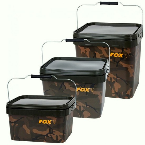Fox Camo Square Bucket 10 L, Fox International-baitshop