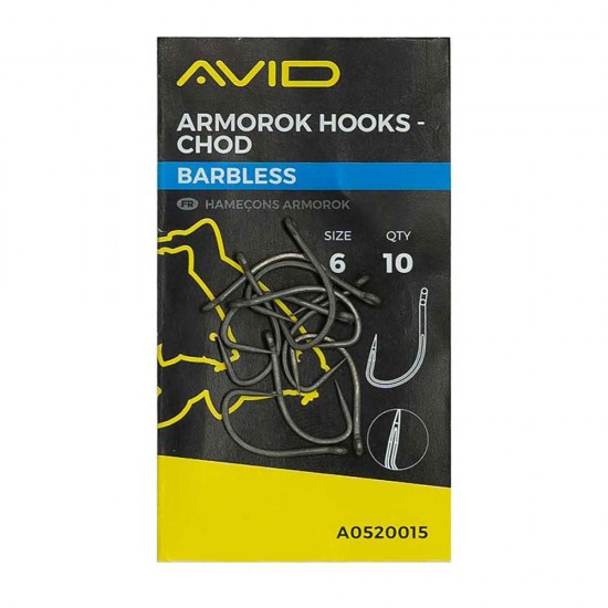 Avid Armorok Hooks Chod Barbless nr.6, Avid Carp-baitshop